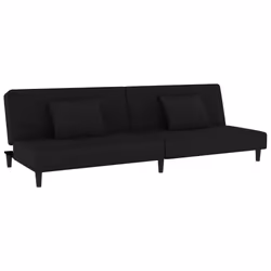 VidaXL 375915, Noir, mousse, Plastique, Polyester, Bois, 2000 mm, 1000 mm, 320 mm