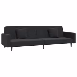 VidaXL 375923, Noir, mousse, Plastique, Polyester, Bois, 2200 mm, 1000 mm, 520 mm