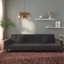 VidaXL 375923 canapé Noir