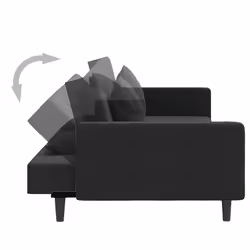 VidaXL 375923 canapé Noir - Vue supplémentaire 7