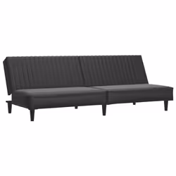 VidaXL 375947, Noir, mousse, Simili-cuir, 2000 mm, 1000 mm, 320 mm