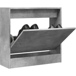 Vidaxl - Armoire à chaussures gris béton 60x21x57 cm bois d'ingénierie