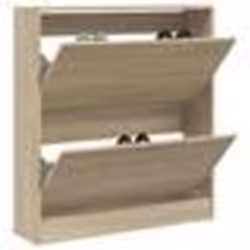 vidaXL Armoire à chaussures chêne sonoma 80x21x87,5 cm bois ingénierie