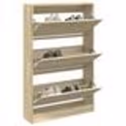 vidaXL Armoire à chaussures chêne sonoma 80x21x125,5cm bois ingénierie