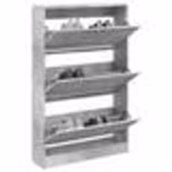 vidaXL Armoire à chaussures gris béton 80x21x125,5cm bois d'ingénierie