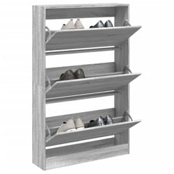 Vidaxl - Meuble à chaussures sonoma gris 80x21x125,5cm bois d'ingénierie