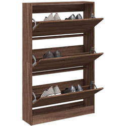 Vidaxl - Armoire à chaussures chêne marron 80x21x125,5cm bois ingénierie