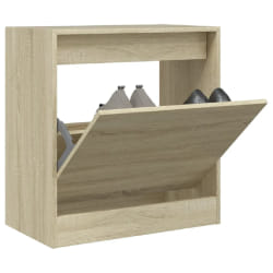 vidaXL Armoire à chaussures chêne sonoma 60x34x63,5 cm bois ingénierie
