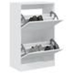 vidaXL Armoire à chaussures blanc 60x34x96,5 cm bois d'ingénierie