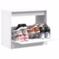vidaXL Armoire à chaussures blanc 80x42x69 cm bois d'ingénierie