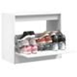 vidaXL Armoire à chaussures blanc 80x42x69 cm bois d'ingénierie