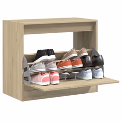 vidaXL Armoire à chaussures chêne sonoma 80x42x69 cm bois d'ingénierie