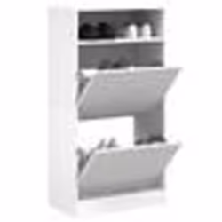 vidaXL Armoire à chaussures blanc 60x34x116 cm bois d'ingénierie