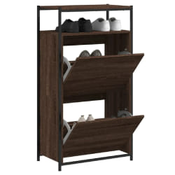 vidaXL Armoire à chaussures chêne marron 60x34x112cm bois d'ingénierie