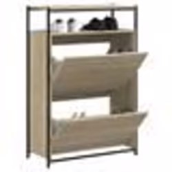 vidaXL Armoire à chaussures chêne sonoma 75x34x112cm bois d'ingénierie
