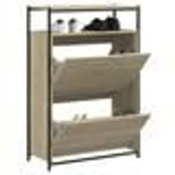vidaXL Armoire à chaussures chêne sonoma 75x34x112cm bois d'ingénierie