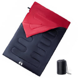 Vidaxl - Sac de couchage double et oreillers adultes camping 3-4 saisons
