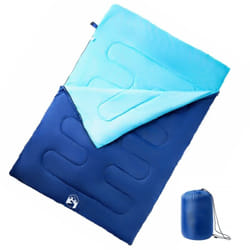 Vidaxl - Sac de couchage double et oreillers adultes camping 3-4 saisons