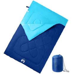 vidaXL Sac de couchage double et oreillers adultes camping 3-4 saisons