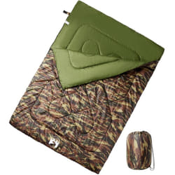 vidaXL Sac de couchage double et oreillers adultes camping 3-4 saisons