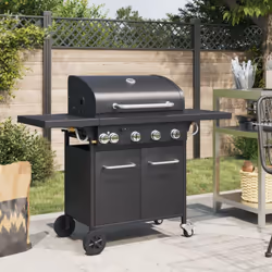 Ce barbecue à gaz, équipé de 5 brûleurs, sera le choix idéal pour servir à votre famille et à vos amis un agréable barbecue. ...