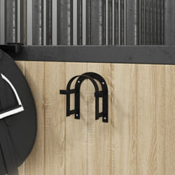Vidaxl - Porte-bride mural noir fer