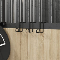 Porte-brides 3 pcs noir acier Vidaxl