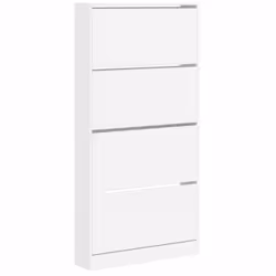 Gardez vos chaussures bien organisées et toujours à portée de main avec cette armoire à chaussures ! Matériau durable : le bo ...