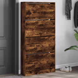 Gardez vos chaussures bien organisées et toujours à portée de main avec cette armoire à chaussures ! Matériau durable : le bo ...