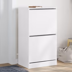 Gardez vos chaussures bien organisées et toujours à portée de main avec cette armoire à chaussures ! Matériau durable : le bo ...