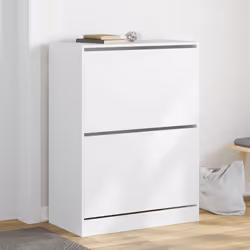 Gardez vos chaussures bien organisées et toujours à portée de main avec cette armoire à chaussures ! Matériau durable : le bo ...