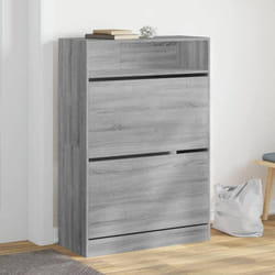 Vidaxl - Armoire à chaussures 2 tiroirs rabattables sonoma gris