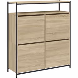 Gardez vos chaussures bien organisées et toujours à portée de main avec cette armoire à chaussures ! Matériau durable : le bo ...