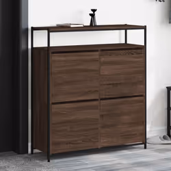 Gardez vos chaussures bien organisées et toujours à portée de main avec cette armoire à chaussures ! Matériau durable : le bo ...
