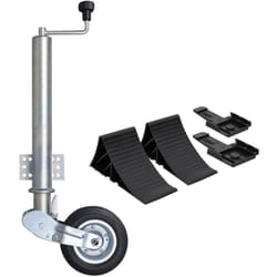 Roue de cric de remorque 60 mm avec cales de roue Vidaxl