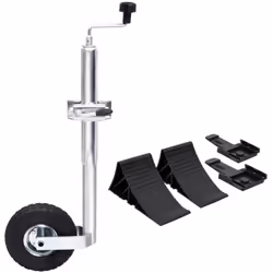Cette roue jockey contient les accessoires nécessaires pour garantir le stationnement adéquat de votre remorque et augmenter  ...