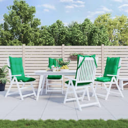 Vidaxl - Coussins de chaise à dossier haut lot de 4 vert tissu oxford