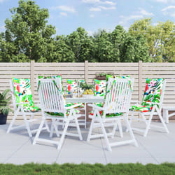 Vidaxl - Coussins de chaise à dossier haut lot de 6 multicolore
