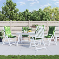 Vidaxl - Coussins de chaise à dossier haut lot de 4 modèle de feuille