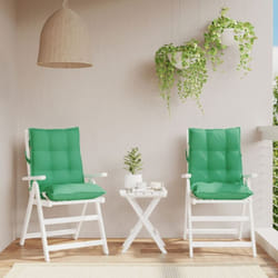 Coussins de chaise à dossier bas lot de 2 vert tissu oxford Vidaxl