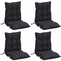 Donnez à votre espace de vie extérieur un nouveau look en un instant avec ces confortables coussins de chaise à dossier bas ! ...