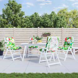 VIDAXL Coussins de chaise à dossier bas multicolore