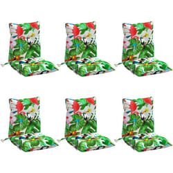 Vidaxl - Coussins de chaise à dossier bas lot de 6 multicolore