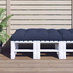 vidaXL Coussin de Palette - 120 x 80 x 12 cm - Bleu Marine