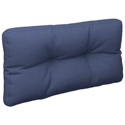 Coussin de palette bleu marine 80x40x12 cm tissu vidaXL