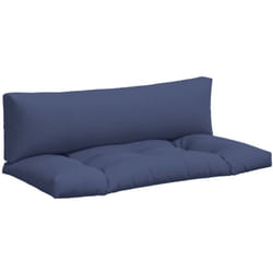 Coussins de palette lot de 2 bleu marine tissu oxford vidaXL
