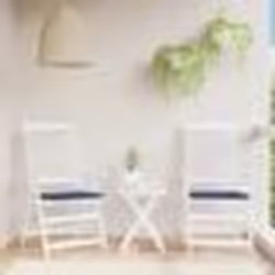 vidaXL Coussins de palette lot de 2 bleu marine 40x40x4 cm