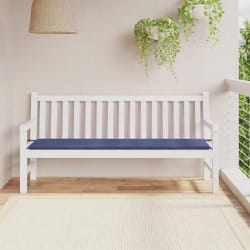 vidaXL Coussin de banc de jardin bleu marine 180x50x4 cm tissu oxford