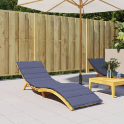 vidaXL Coussin de chaise longue - Bleu marine