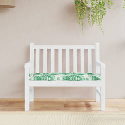 Vidaxl - Coussin de banc de jardin motif de feuilles 100x50x7 cm